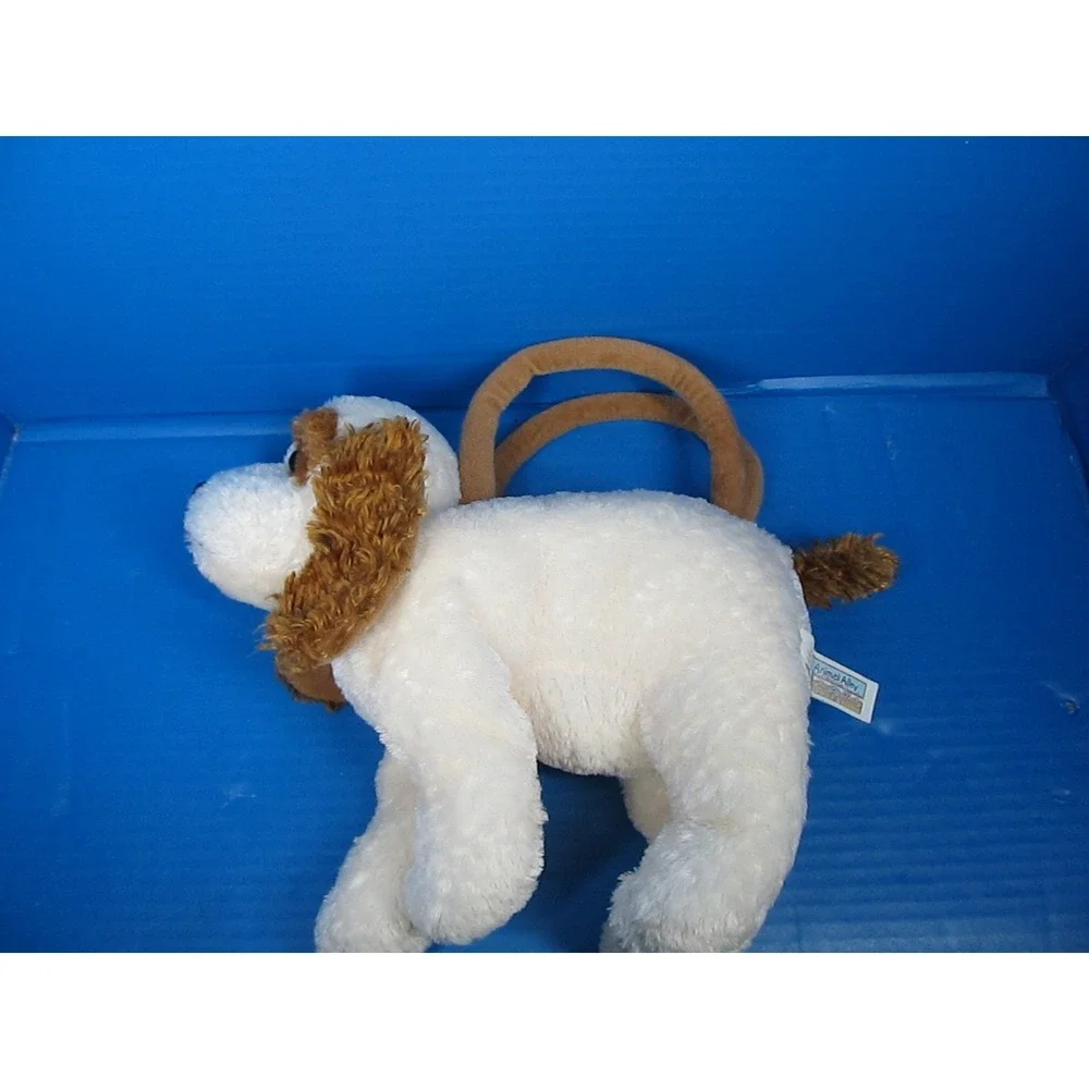 Toys R Us Animal Alley Cocker Spaniel Dog Purse Brown /White Puppy Dog Purse 10